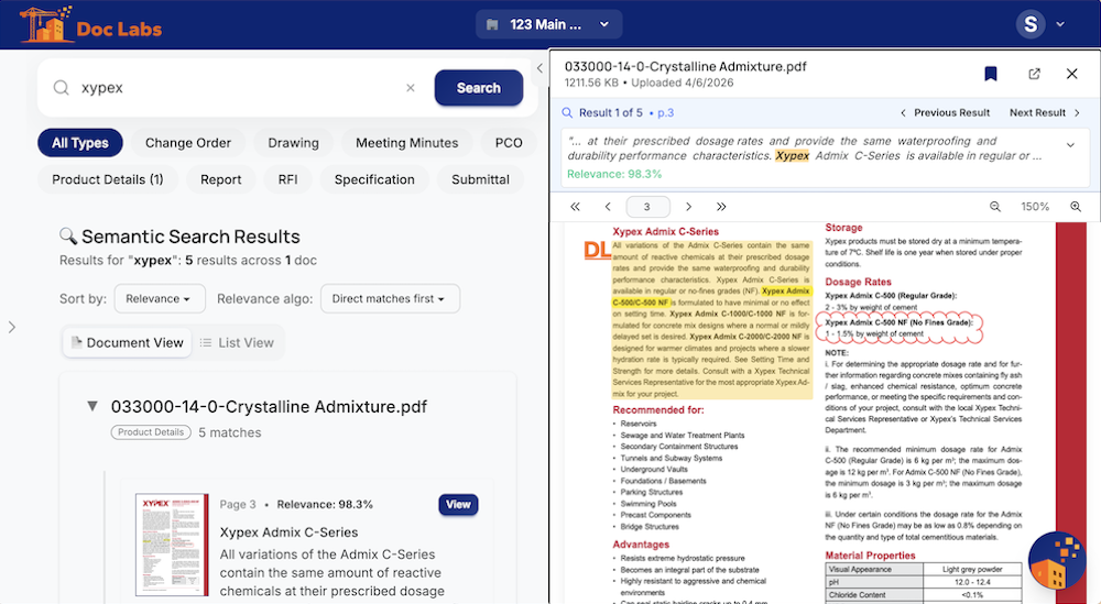 Semantic Search screenshot